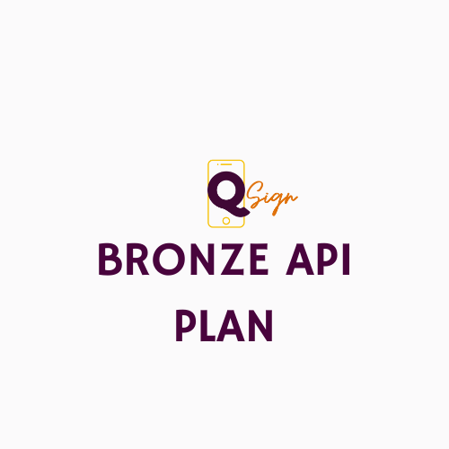 QSign Bronze API Plan