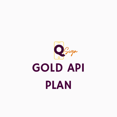 QSign Gold API Plan